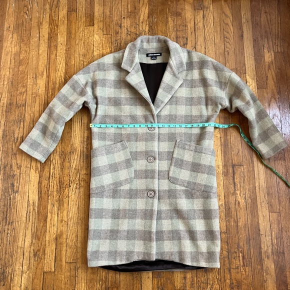 Valerie Dumaine Avel Coat - Size M - Brown Plaid - Picture 9 of 14